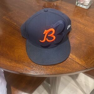 New Era Dark Blue and Orange 59FIFTY Chicago Bears Fitted